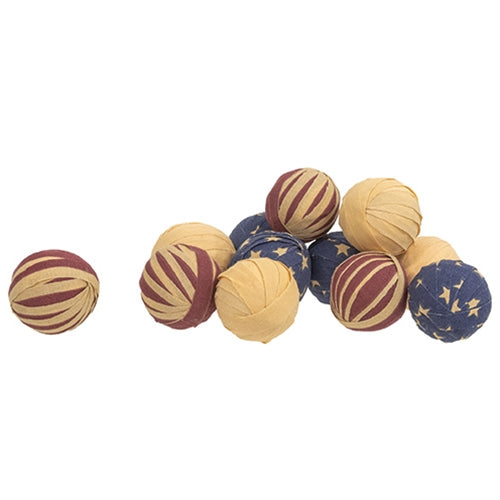 12/Set Americana Rag Balls