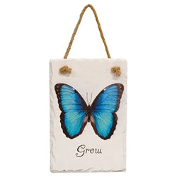 Butterfly Growth Painted Slate 3 Asstd.