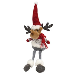 Stuffed Holiday Moose Shelf Sitter 2 Asstd.