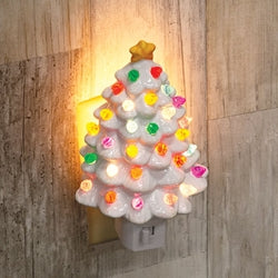 Resin Christmas Tree Nightlight 2 Asstd.