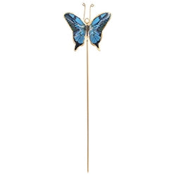 Metal Butterfly Plant Stake - 6 Asstd.