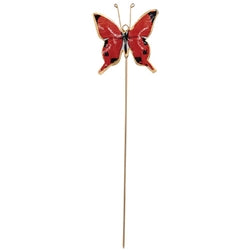 Metal Butterfly Plant Stake - 6 Asstd.