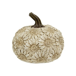 Resin Glitter Harvest Sunflower Pumpkin Figurine 3 Asstd.