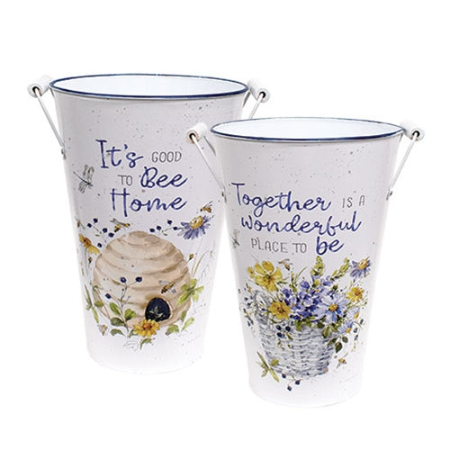 Together/Home Floral Bucket - 2 Asstd.