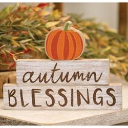 3/Set Autumn Blessings Pumpkin Stackers