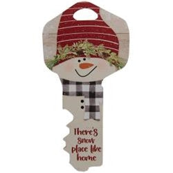 Snow Blessed Snowman Key Sign 3 Asstd.