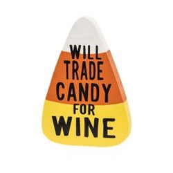 Will Trade Candy For Wine Chunky Candy Corn Sitter 3 Asstd.