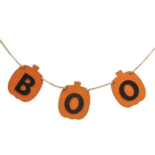 BOO Pumpkin Garland