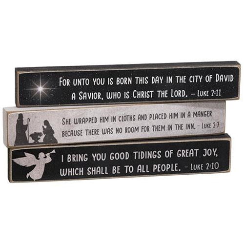 Nativity Verse Mini Stick 3 Asstd.