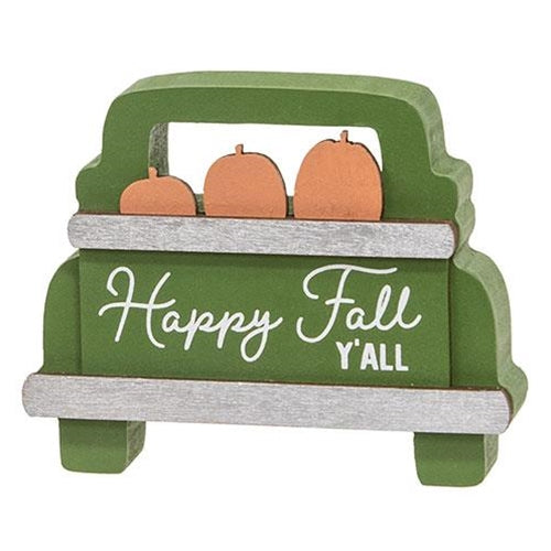 2/Set Fall Kinda Girl Box Sign with Happy Fall Pumpkins Truck Sitter