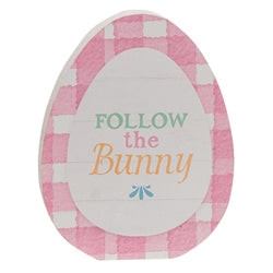 Follow the Bunny Wooden Egg Sitter 3 Asstd.