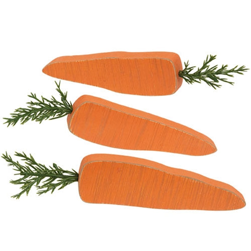 3/Set Chunky Wooden Carrot Bundle