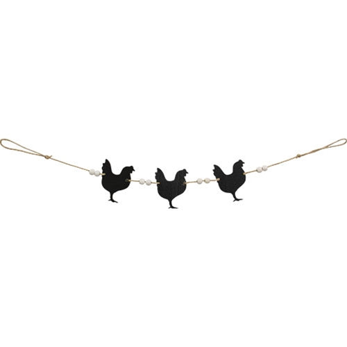 Beaded Chickens Mini Garland