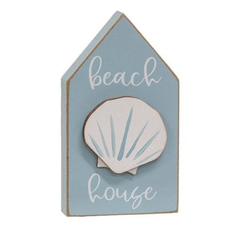 "Beach House" Sand Dollar Block Sitter