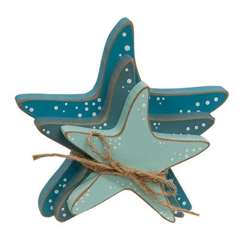 3/Set Wooden Starfish Bundle