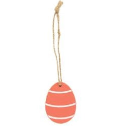 6/Set Wooden Easter Egg Ornaments