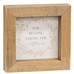 Wildflower Sayings Mini Frame 3 Asstd.