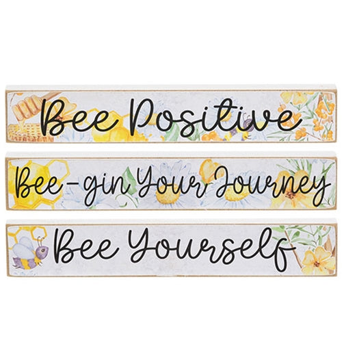 Watercolor Bee Floral Mini Stick 3 Asstd.