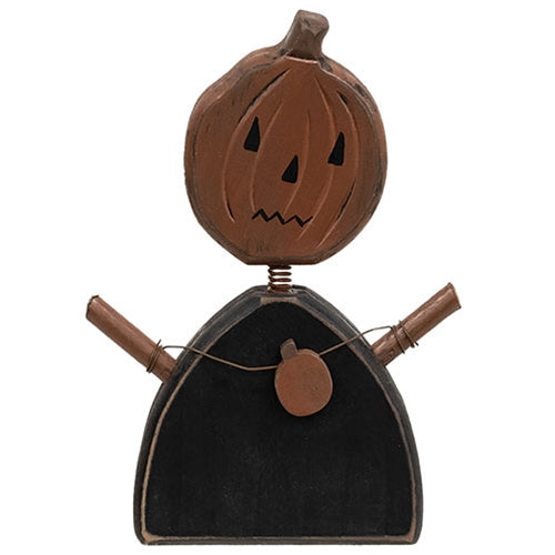 Distressed Wooden Wobble Head Jacko Sitter