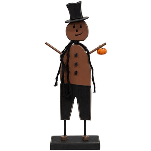 Skinny Wooden Top Hat Jacko On Base