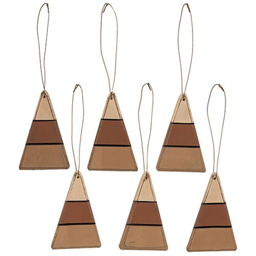 6/Set Wooden Candy Corn Ornaments