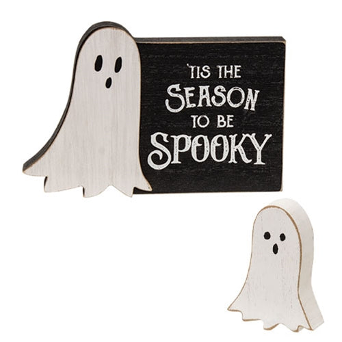 2/Set It's Spooky Season Block w/Ghost Sitter