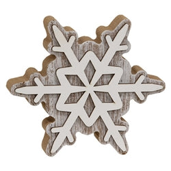 2/Set Layered Chunky Snowflake Sitters