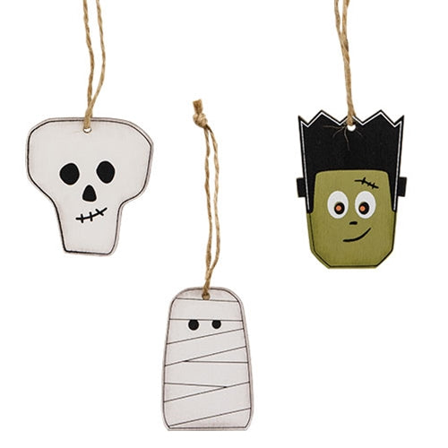 3/Set Halloween Monster Friends Ornaments