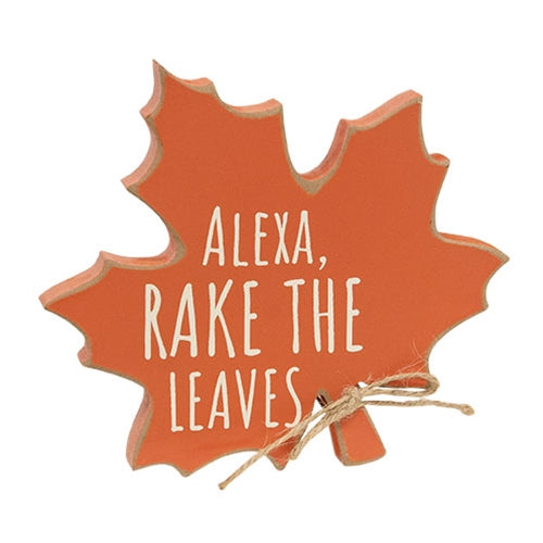 Alexa Rake the Leaves Wooden Leaf Sitter