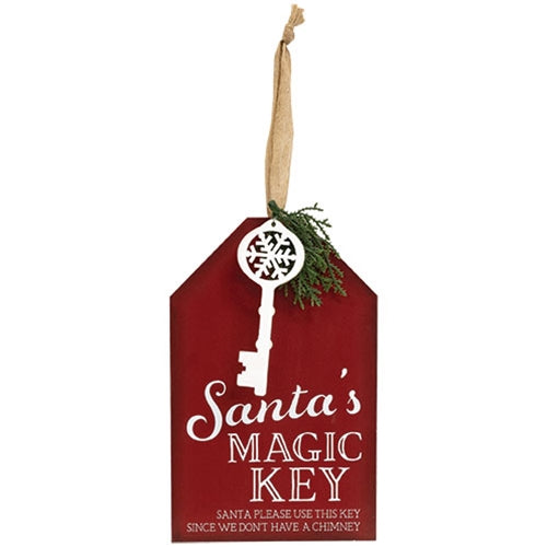 Santa's Magic Key Gift Tag Hanger