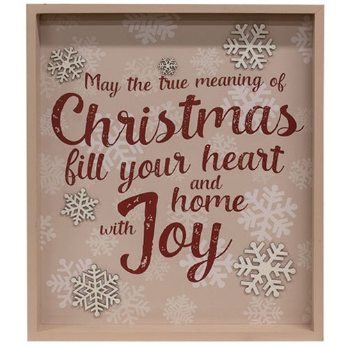 True Meaning of Christmas Snowflakes Frame