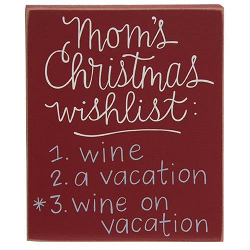 Mom's Christmas Wishlist Block