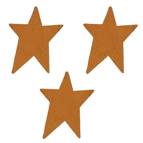 3/Pkg Rusty Tin Stars 2"