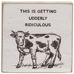 Udderly Ridiculous Square Block - 3 Asstd.