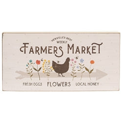 Farmers Market Rectangle Box Sign - 2 Asstd.