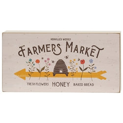 Farmers Market Rectangle Box Sign - 2 Asstd.