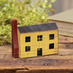 Primitive Yellow Wood House Block