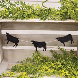 Cows Mini Wooden Garland