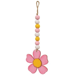 Beaded Pink Flower Ornament - 2 Asstd.