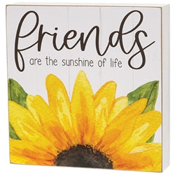 Be the Sunshine Sunflower Square Box Sign - 2 Asstd.