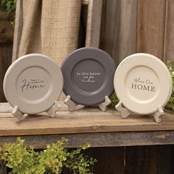 Home Blessings Farmhouse Colors Plate - 3 Asstd.