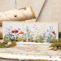 Mushroom & Wildflower Patch Rectangle Block