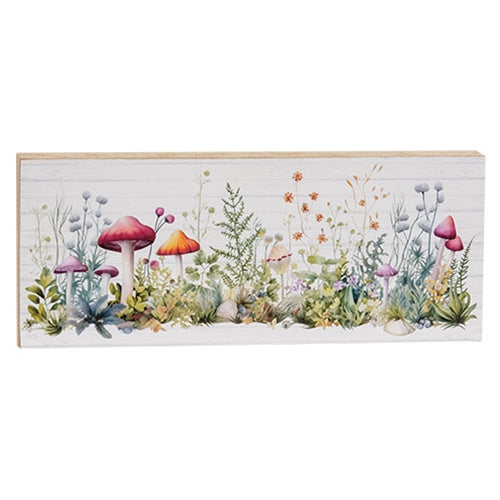 Mushroom & Wildflower Patch Rectangle Block