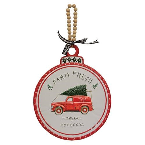 Farm Fresh Village Toys Metal Sign