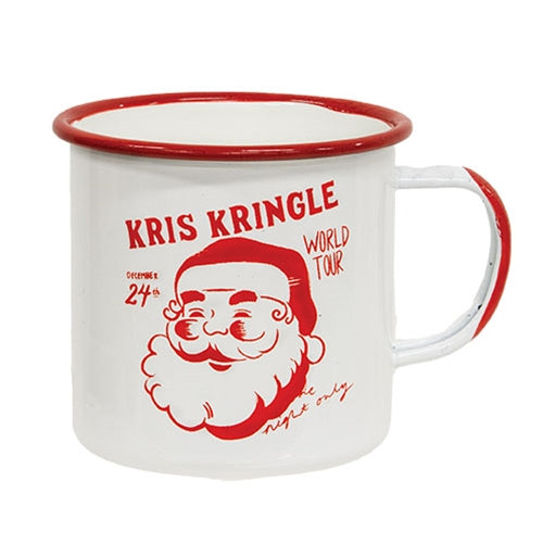 Kris Kringle World Tour Enamel Mug