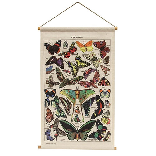 Butterfly Linen Wall Hanging