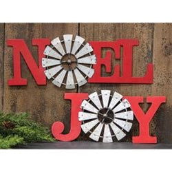 Joy Windmill Metal Plaque