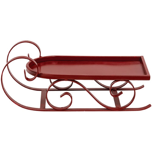 Red Metal Sled Small