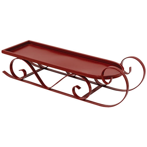 Red Metal Sled Large