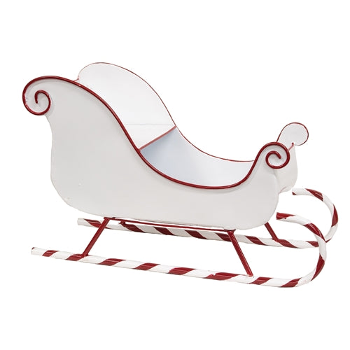 Candy Cane Metal Sleigh